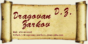 Dragovan Žarkov vizit kartica